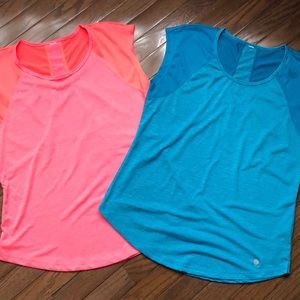 Lot of 2 Bally work out tees